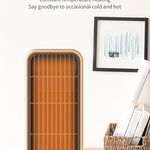 500W Portable Ceramic Electric Space Heater, Quiet, Square Shape, Tip-over Protection - 110-130V US Plug, No Energy Efficiency Rating, for Bedroom, Living Room, Office