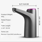 [Portable Water Dispenser] Portable 5 Gallon Water Jug Dispenser - USB Charging Water Pump for 2-5 Gallon Drinking Water