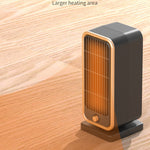 500W Portable Ceramic Electric Space Heater, Quiet, Square Shape, Tip-over Protection - 110-130V US Plug, No Energy Efficiency Rating, for Bedroom, Living Room, Office