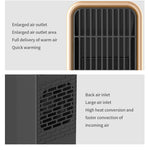 500W Portable Ceramic Electric Space Heater, Quiet, Square Shape, Tip-over Protection - 110-130V US Plug, No Energy Efficiency Rating, for Bedroom, Living Room, Office