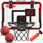 Indoor Basketball Hoop For Kids - Mini Basketball Hoop With 2 Balls -  For Boys & Girls - Suitable for Indoor Play - Perfect Gift for Kids