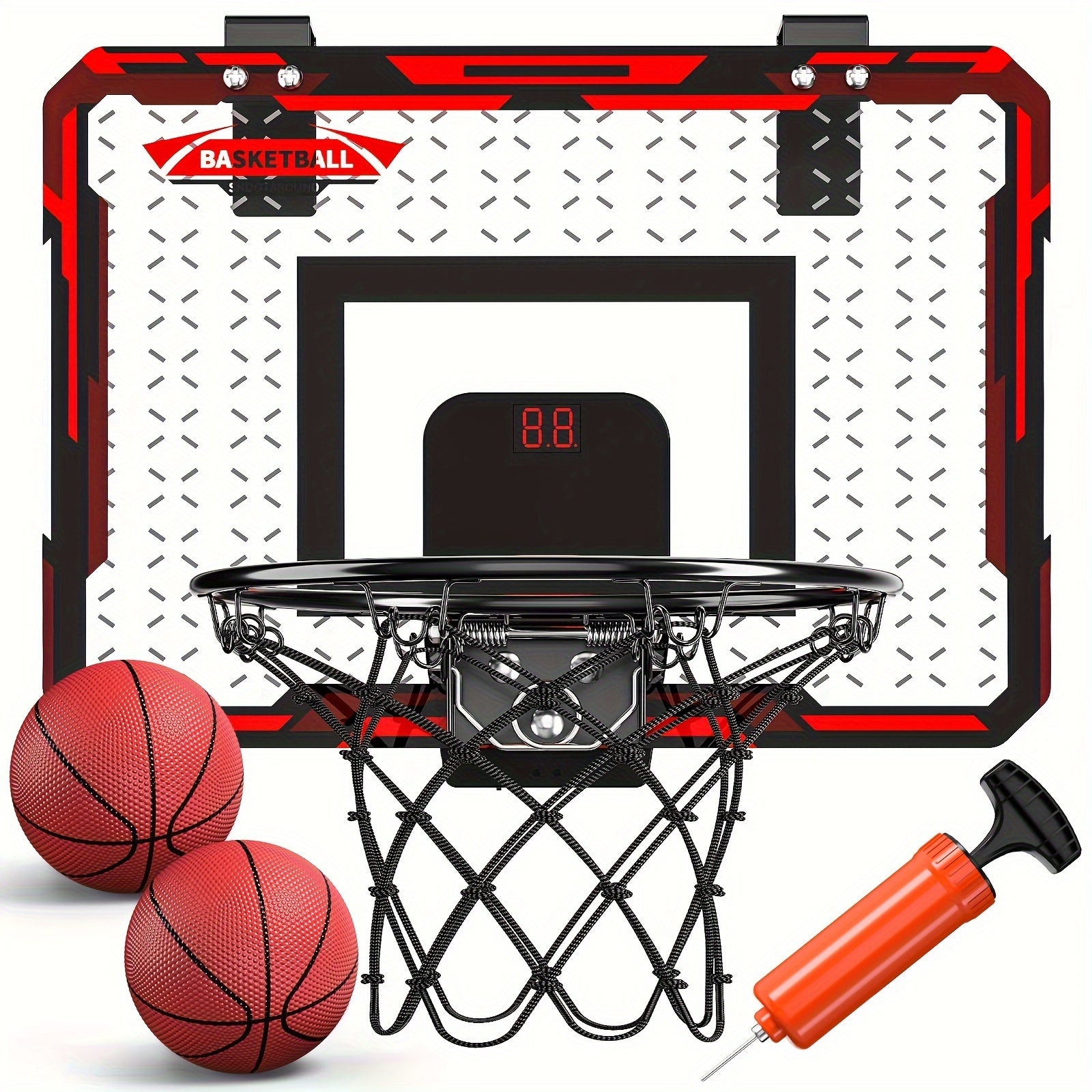 Indoor Basketball Hoop For Kids - Mini Basketball Hoop With 2 Balls -  For Boys & Girls - Suitable for Indoor Play - Perfect Gift for Kids