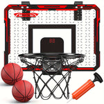 Indoor Basketball Hoop For Kids - Mini Basketball Hoop With 2 Balls -  For Boys & Girls - Suitable for Indoor Play - Perfect Gift for Kids