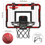 Indoor Basketball Hoop For Kids - Mini Basketball Hoop With 2 Balls -  For Boys & Girls - Suitable for Indoor Play - Perfect Gift for Kids