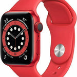 Apple Watch Series 9 [GPS + Cellular 41mm] (Product) Red Carcasa de Aluminio con Banda Deportiva Roja, M/L