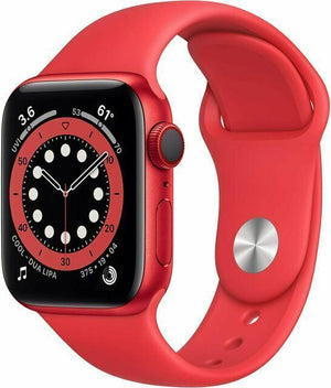 Apple Watch Series 9 [GPS + Cellular 41mm] (Product) Red Carcasa de Aluminio con Banda Deportiva Roja, M/L