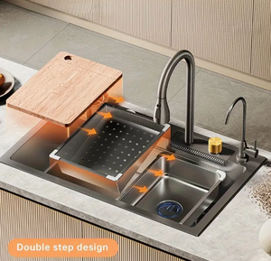 Fregadero Grande de Cocina en Acero Inoxidable Logrado