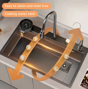 Fregadero Grande de Cocina en Acero Inoxidable Logrado
