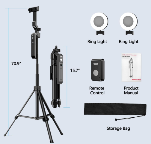 Trípode de Seguimiento Facial Automático 70.9