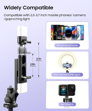 Trípode 53’’ Selfie Stick con Luz – ACKIMA