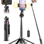 Trípode 53’’ Selfie Stick con Luz – ACKIMA