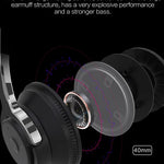 Tv Bluetooth Headphones Wireless Headphon with Mic USB Adaptor Headset Noise Canceling Stereo Foldable Bass for TV Earphone