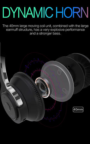 Tv Bluetooth Headphones Wireless Headphon with Mic USB Adaptor Headset Noise Canceling Stereo Foldable Bass for TV Earphone
