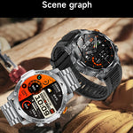 LIGE 1000 mAh Smart Watch 1.7 Inch Screen Bluetooth Call Voice Assistant Watch Sports Fitness IP68 Waterproof Smartwatch For Men