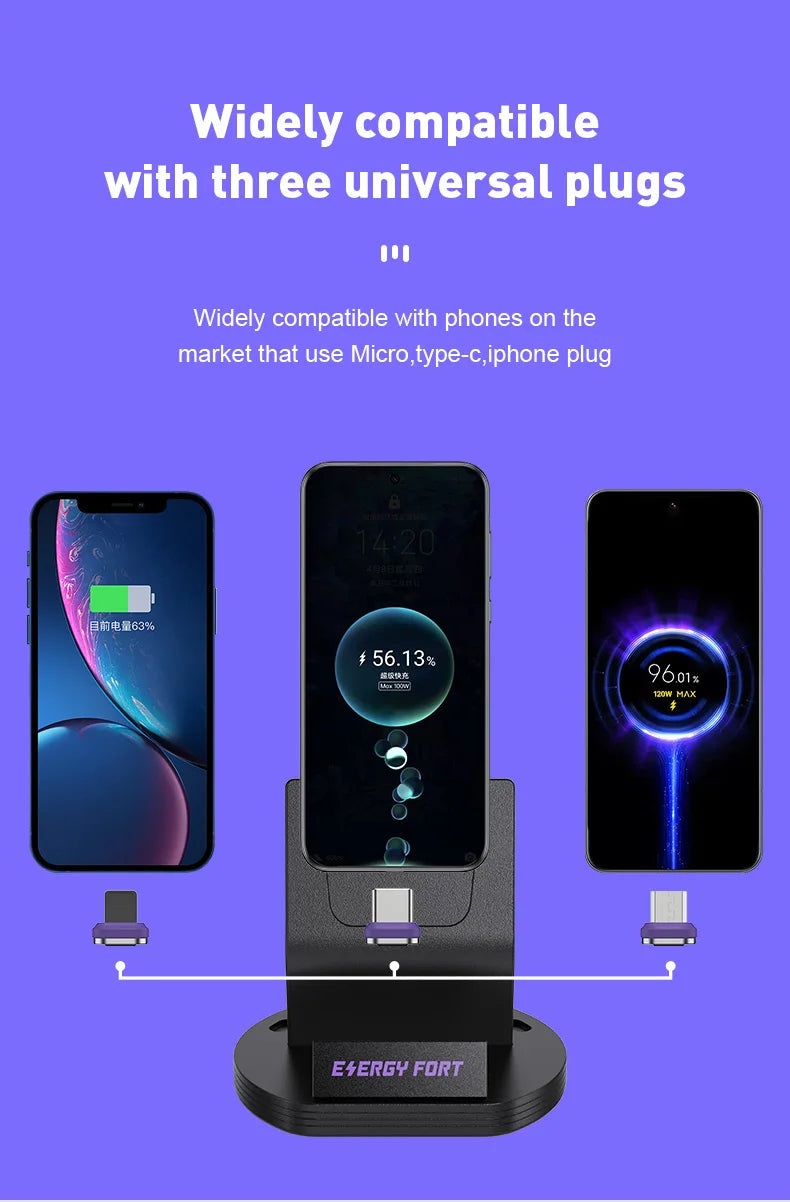 240W PD3.1 Magnetic Charging Dock for Xiaomi Redmi Huawei Samsung Super Quick Wireless Charger Stand Holder