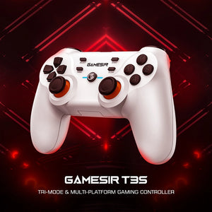 GameSir T3s White Bluetooth Wireless Gamepad Switch Game Controller for Nintendo Switch Android Smartphone Apple iPhone and PC
