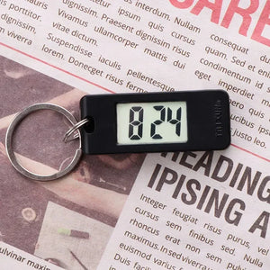 Electronic Clock Keychain Mini Electronic Neutral Student Elliptical Watch Digital Time Display Wall Clock Keychain  Led Clock