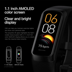 C60 Smart Bracelet Amoled Screen Heart Rate Blood Fitness Tracker SmartBand For Women Men Fashion Sport Smartwatch