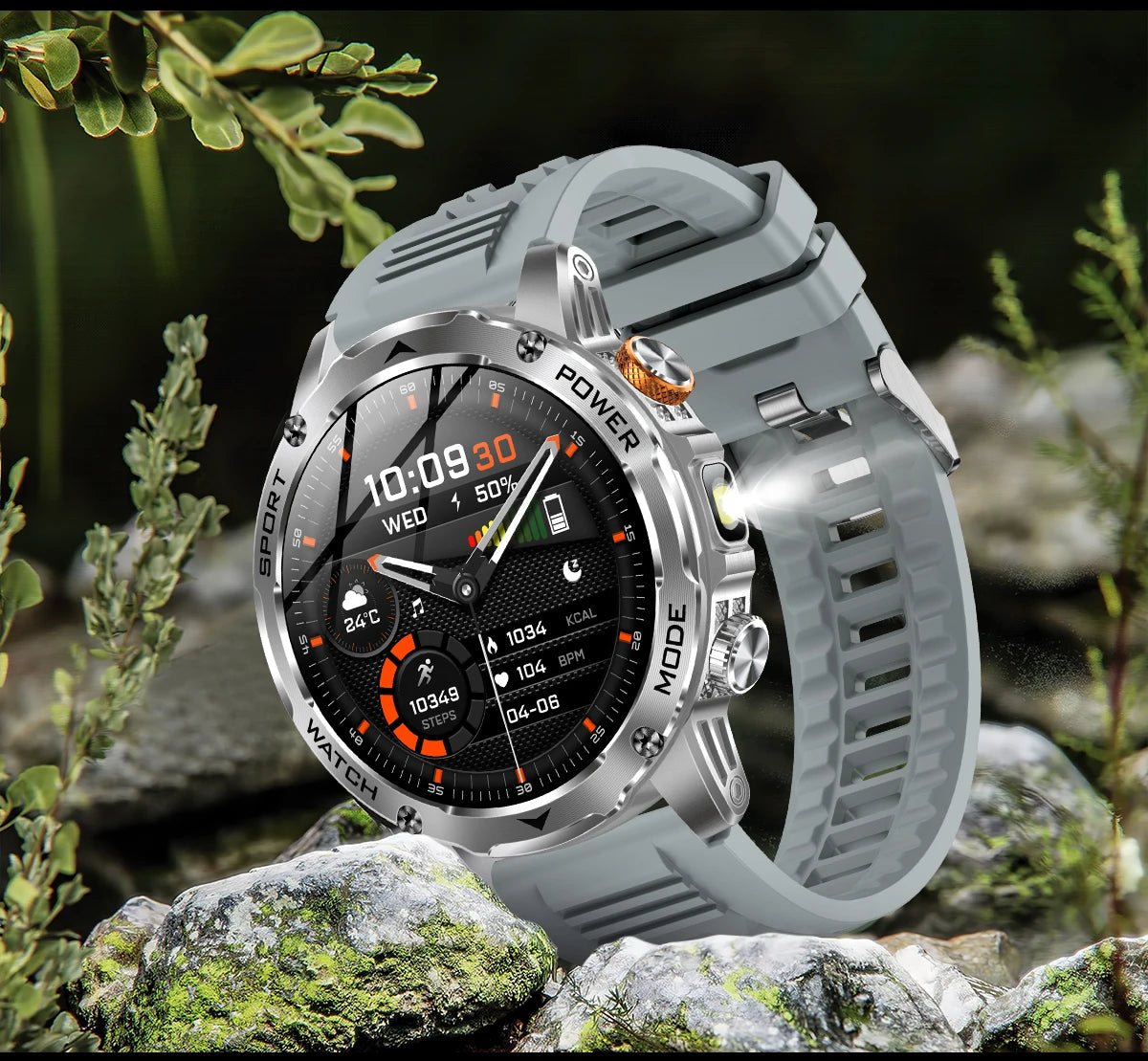 LIGE 1000 mAh Smart Watch 1.7 Inch Screen Bluetooth Call Voice Assistant Watch Sports Fitness IP68 Waterproof Smartwatch For Men
