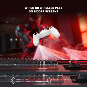 GameSir T3s White Bluetooth Wireless Gamepad Switch Game Controller for Nintendo Switch Android Smartphone Apple iPhone and PC