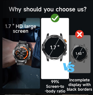 LIGE 1000 mAh Smart Watch 1.7 Inch Screen Bluetooth Call Voice Assistant Watch Sports Fitness IP68 Waterproof Smartwatch For Men