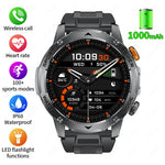 LIGE 1000 mAh Smart Watch 1.7 Inch Screen Bluetooth Call Voice Assistant Watch Sports Fitness IP68 Waterproof Smartwatch For Men