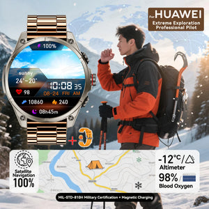 New For Huawei Ultra Hot sale GPS SmartWatch Men AMOLED HD Precise GPS Compass BT Call Health Monitor 5ATM Waterproof SWIM Watch