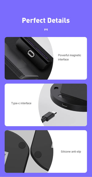 240W PD3.1 Magnetic Charging Dock for Xiaomi Redmi Huawei Samsung Super Quick Wireless Charger Stand Holder