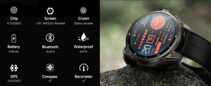 New For Huawei Ultra Hot sale GPS SmartWatch Men AMOLED HD Precise GPS Compass BT Call Health Monitor 5ATM Waterproof SWIM Watch