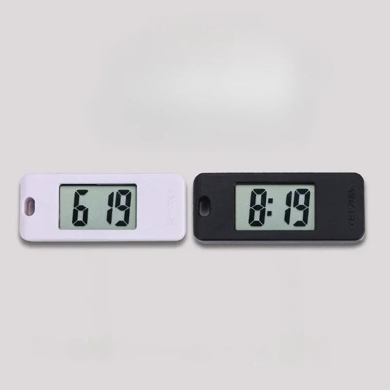 Electronic Clock Keychain Mini Electronic Neutral Student Elliptical Watch Digital Time Display Wall Clock Keychain  Led Clock