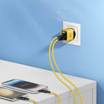 ASOMETECH 35W GaN Charger LED Display QC3.0 30W 25W PD PPS Quick Charge USB Type C Charger For iPhone 14 Pro Samsung S23 Xiaomi