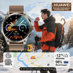 New For Huawei Ultra Hot sale GPS SmartWatch Men AMOLED HD Precise GPS Compass BT Call Health Monitor 5ATM Waterproof SWIM Watch