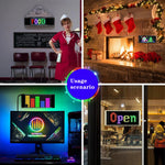 Car LED Matrix Pixel Panel DIY RGB Lighting Graffiti Scrolling Text Board Windshield Advertising Screen Bluetooth APP Control