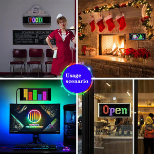 Car LED Matrix Pixel Panel DIY RGB Lighting Graffiti Scrolling Text Board Windshield Advertising Screen Bluetooth APP Control