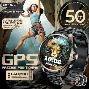 New For Huawei Ultra Hot sale GPS SmartWatch Men AMOLED HD Precise GPS Compass BT Call Health Monitor 5ATM Waterproof SWIM Watch