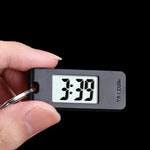 Electronic Clock Keychain Mini Electronic Neutral Student Elliptical Watch Digital Time Display Wall Clock Keychain  Led Clock