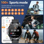 LIGE 1000 mAh Smart Watch 1.7 Inch Screen Bluetooth Call Voice Assistant Watch Sports Fitness IP68 Waterproof Smartwatch For Men
