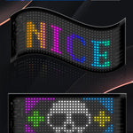 Car LED Matrix Pixel Panel DIY RGB Lighting Graffiti Scrolling Text Board Windshield Advertising Screen Bluetooth APP Control