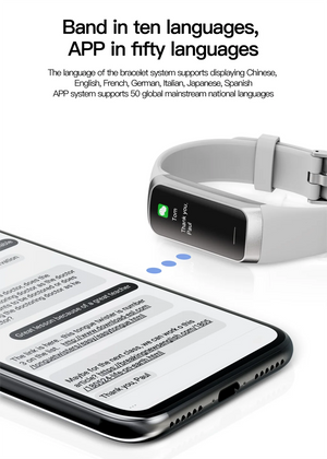 C60 Smart Bracelet Amoled Screen Heart Rate Blood Fitness Tracker SmartBand For Women Men Fashion Sport Smartwatch