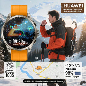 New For Huawei Ultra Hot sale GPS SmartWatch Men AMOLED HD Precise GPS Compass BT Call Health Monitor 5ATM Waterproof SWIM Watch