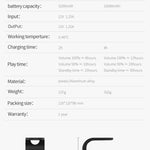 Fanxoo Echo Dot 3 rd Gen Power Battery Base Adapter For Alexa Speaker Docking Station Rechargeable Battery Power Bank Play 10H