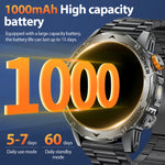 LIGE 1000 mAh Smart Watch 1.7 Inch Screen Bluetooth Call Voice Assistant Watch Sports Fitness IP68 Waterproof Smartwatch For Men