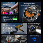 LIGE 1000 mAh Smart Watch 1.7 Inch Screen Bluetooth Call Voice Assistant Watch Sports Fitness IP68 Waterproof Smartwatch For Men