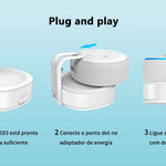 Fanxoo Echo Dot 3 rd Gen Power Battery Base Adapter For Alexa Speaker Docking Station Rechargeable Battery Power Bank Play 10H