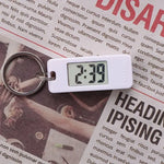 Electronic Clock Keychain Mini Electronic Neutral Student Elliptical Watch Digital Time Display Wall Clock Keychain  Led Clock