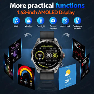 New For Huawei Ultra Hot sale GPS SmartWatch Men AMOLED HD Precise GPS Compass BT Call Health Monitor 5ATM Waterproof SWIM Watch