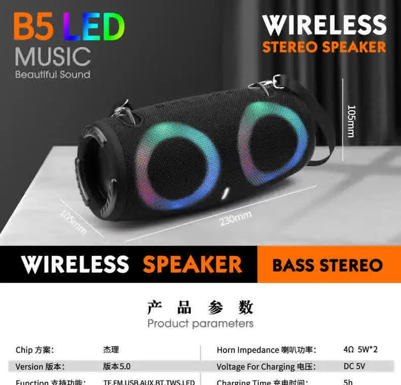 Carpbaba XTREME3R Portable Waterproof Power Bluetooth Speaker Wireless Subwoofer 360 Stereo Surround TWS FM Boom Box