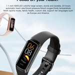 C60 Smart Bracelet Amoled Screen Heart Rate Blood Fitness Tracker SmartBand For Women Men Fashion Sport Smartwatch