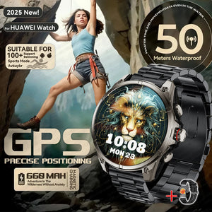 New For Huawei Ultra Hot sale GPS SmartWatch Men AMOLED HD Precise GPS Compass BT Call Health Monitor 5ATM Waterproof SWIM Watch