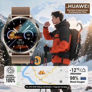 New For Huawei Ultra Hot sale GPS SmartWatch Men AMOLED HD Precise GPS Compass BT Call Health Monitor 5ATM Waterproof SWIM Watch
